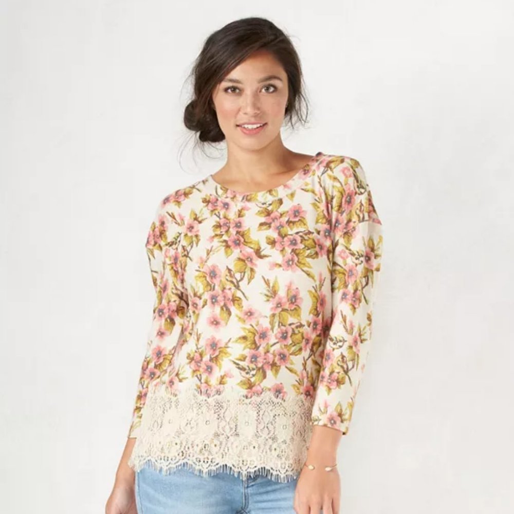Disney's Snow White A Collection by LC Lauren Conrad Lace Hem Top